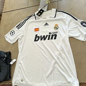 Adidas soccer jersey Real Madrid bwin.com size XL